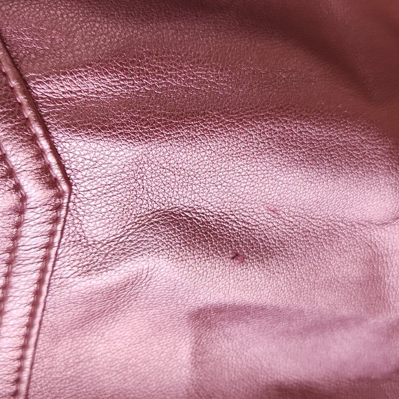 House of Harlow 1960 Pink Metallic Faux Leather Pants Women's Size 6 - Picture 5 of 9